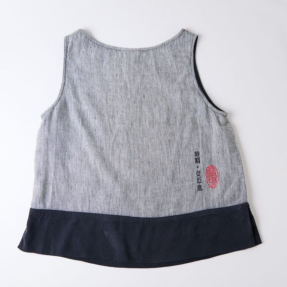 Wildroot Womens L Reversible Linen Silk Jacket & Top Set Lagenlook Embroidered - Picture 4 of 16